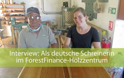 Hier fliegen die Späne! Was eine deutsche Schreinerin im ForestFinance-Holzzentrum in Panama erlebte