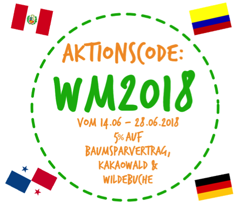 Mit dem Aktionscode WM2018 erhalten Sie in der WM-Vorrunde 5 Prozent Rabatt auf Produkte aus ForestFinance-Projektländern, die an der Fußball-WM teilnehmen.