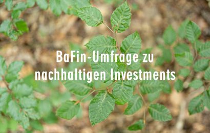 BaFin-Umfrage zu nachhaltigen Investments
