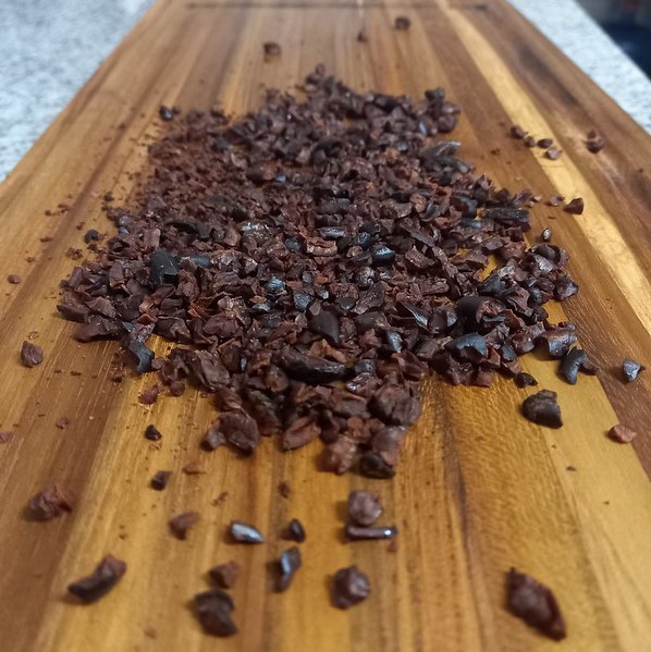 Kakao-Nibs für die Verkostung